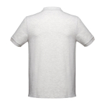 Men's cotton polo shirt in colours, 195 g/m2, THC Adam light grey colour