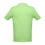 Men's cotton polo shirt in colours, 195 g/m2, THC Adam light-green colour second view