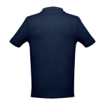 Men's cotton polo shirt in colours, 195 g/m2, THC Adam navy-blue colour second view