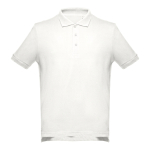 Men's cotton polo shirt in colours, 195 g/m2, THC Adam natural colour