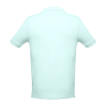 Men's cotton polo shirt in colours, 195 g/m2, THC Adam mint green colour