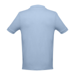 Men's cotton polo shirt in colours, 195 g/m2, THC Adam light blue colour