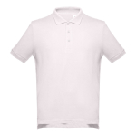 Men's cotton polo shirt in colours, 195 g/m2, THC Adam light pink colour