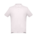 Men's cotton polo shirt in colours, 195 g/m2, THC Adam light pink colour first view