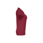 Women's cotton polo shirt in many colours, 195 g/m2 burgundy colour third view