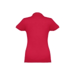 Women's cotton polo shirt in many colours, 195 g/m2 red colour second view