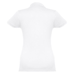 Women's cotton polo shirt in many colours, 195 g/m2 white colour