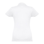 Women's cotton polo shirt in many colours, 195 g/m2 white colour