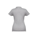 Women's cotton polo shirt in many colours, 195 g/m2 grey colour second view