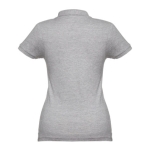 Women's cotton polo shirt in many colours, 195 g/m2 grey colour