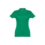 Women's cotton polo shirt in many colours, 195 g/m2 green colour first view