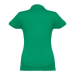 Women's cotton polo shirt in many colours, 195 g/m2 green colour