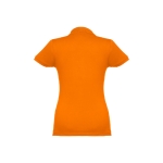 Women's cotton polo shirt in many colours, 195 g/m2 orange colour second view