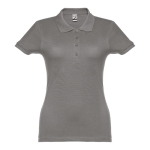 Women's cotton polo shirt in many colours, 195 g/m2 dark grey colour