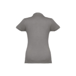 Women's cotton polo shirt in many colours, 195 g/m2 dark grey colour second view