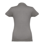 Women's cotton polo shirt in many colours, 195 g/m2 dark grey colour