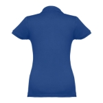 Women's cotton polo shirt in many colours, 195 g/m2 royal blue colour