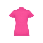 Women's cotton polo shirt in many colours, 195 g/m2 fuchsia colour second view