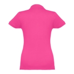 Women's cotton polo shirt in many colours, 195 g/m2 fuchsia colour