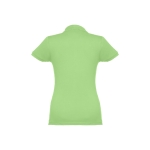 Women's cotton polo shirt in many colours, 195 g/m2 light-green colour second view