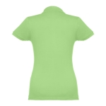 Women's cotton polo shirt in many colours, 195 g/m2 light-green colour