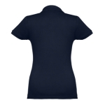 Women's cotton polo shirt in many colours, 195 g/m2 navy-blue colour