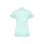 Women's cotton polo shirt in many colours, 195 g/m2 mint green colour second view