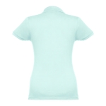 Women's cotton polo shirt in many colours, 195 g/m2 mint green colour