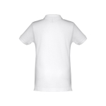 Cotton polo shirt for children, 195 g/m2, THC Adam Kids white colour third view