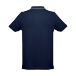 Slim-fit cotton polo shirt, 210 g/m2, THC Rome blue colour second view