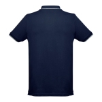 Slim-fit cotton polo shirt, 210 g/m2, THC Rome blue colour