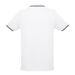 Slim-fit cotton polo shirt, 210 g/m2, THC Rome white colour