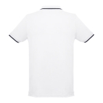 Slim-fit cotton polo shirt, 210 g/m2, THC Rome white colour