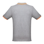 Slim-fit cotton polo shirt, 210 g/m2, THC Rome grey colour