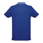 Slim-fit cotton polo shirt, 210 g/m2, THC Rome royal blue colour