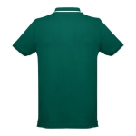 Slim-fit cotton polo shirt, 210 g/m2, THC Rome dark green colour