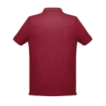 Cotton and polyester polo shirt in full colour, 200 g/m2 burgundy colour second view