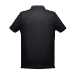 Cotton and polyester polo shirt in full colour, 200 g/m2 black colour second view