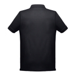 Cotton and polyester polo shirt in full colour, 200 g/m2 black colour