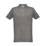 Cotton and polyester polo shirt in full colour, 200 g/m2 dark grey colour first view