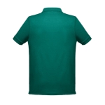 Cotton and polyester polo shirt in full colour, 200 g/m2 dark green colour second view