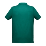 Cotton and polyester polo shirt in full colour, 200 g/m2 dark green colour