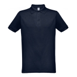 Cotton and polyester polo shirt in full colour, 200 g/m2 ultramarine blue colour