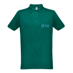 Cotton and polyester polo shirt in full colour, 200 g/m2 main view