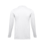 Long-sleeved cotton polo shirt, 210 g/m2, THC Bern white colour second view