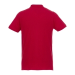 Polo shirt made of organic cotton and recycled polyester 220 g/m², Elevate NXT red colour