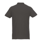 Polo shirt made of organic cotton and recycled polyester 220 g/m², Elevate NXT dark grey colour