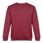 Unisex cotton and polyester sweatshirt, 300 g/m2 burgundy colour