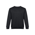 Unisex cotton and polyester sweatshirt, 300 g/m2 black colour first view