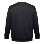 Unisex cotton and polyester sweatshirt, 300 g/m2 black colour